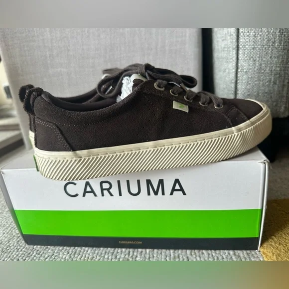 Cariuma Dark Brown Suede Sneakers - Picture 6 of 6